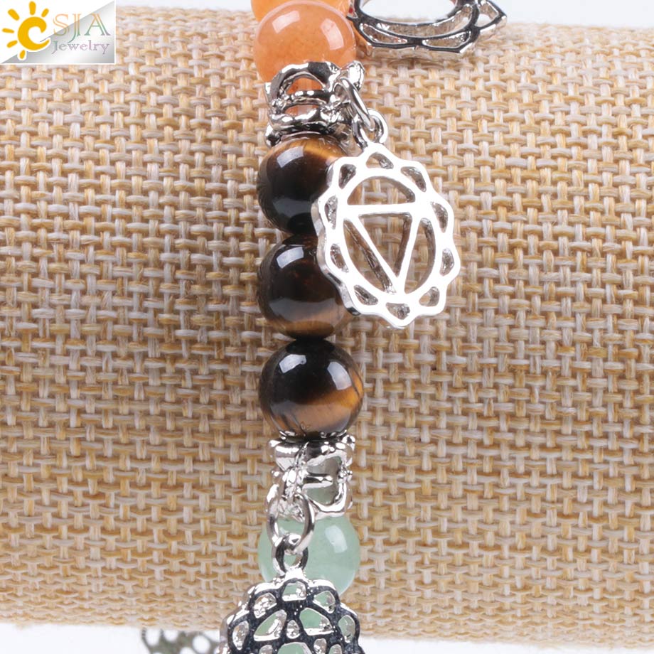 New Hot 8mm 7 Chakra Bracelet Healing Balance Energy Beads Prayer Natural Stone Yoga Bracelets Charm for Women Jewelry