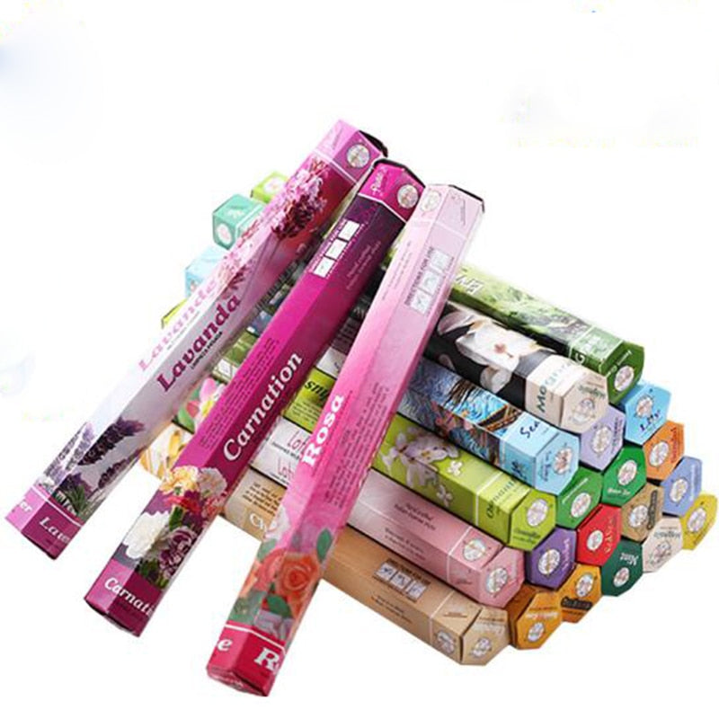 Mixed Flavor India Incense Aroma Incense Stick Sandalwood Lavender Fragrance Air Freshener Aromatherapy
