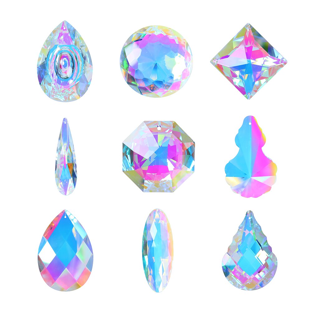 Hanging Crystals Prism Sun Catchers Rainbow Maker Chandelier Crystal Pendant Drops