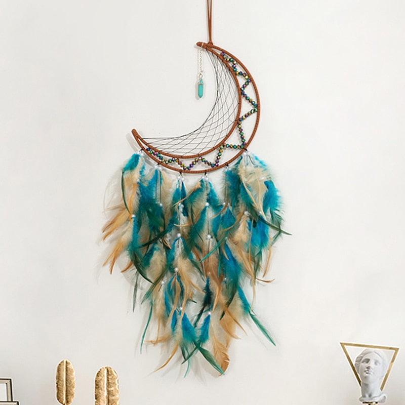 Half Moon Dream catchers With Lights Handmade