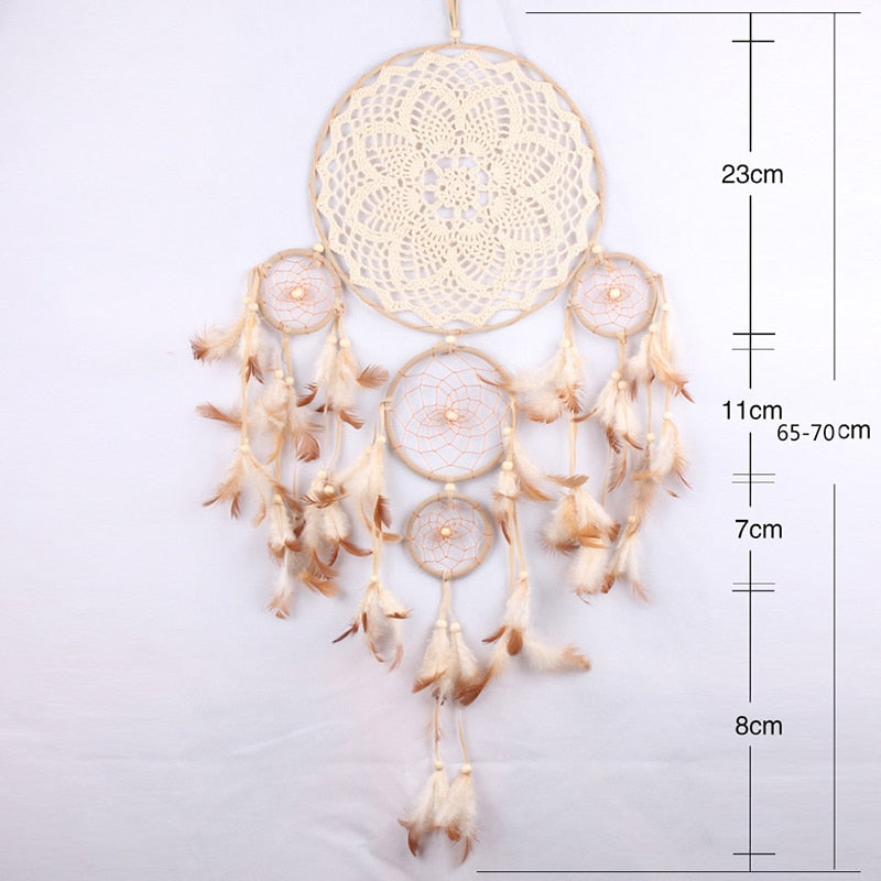 Five-ring Wind Chime Ornaments Creative Dream Catcher Decoration Wall Hanging