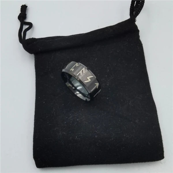 Stainless Steel Men's Viking Rune Ring with Elder Futhark Nordic Rune Rings Mythology Viking Jewelry Rings For Women Dropshippin