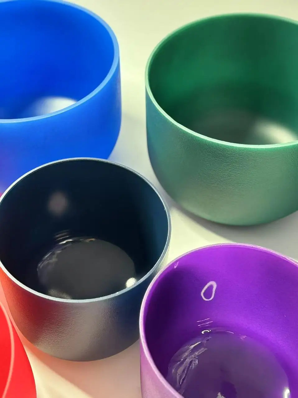 Special price 432hz/440hz  7" tuned A B note Color Crystal singing bowl for healing Chakras