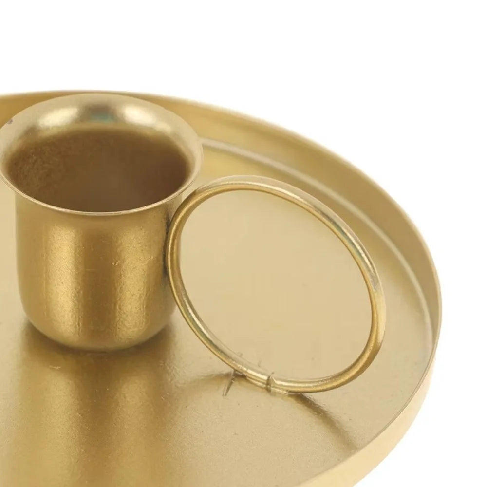 Retro Candle Holder Metal with Handle