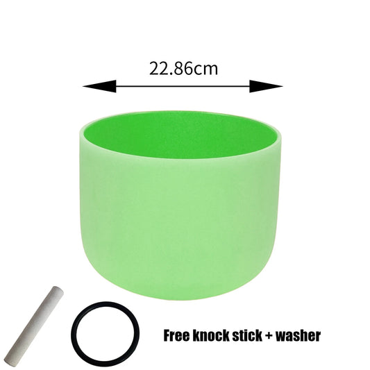 Crystal Singing Bowl Colorful Sound Healing Singing Bowls Meditation Chakra Therapy Sound Bowls Yoga Percussion Instruments