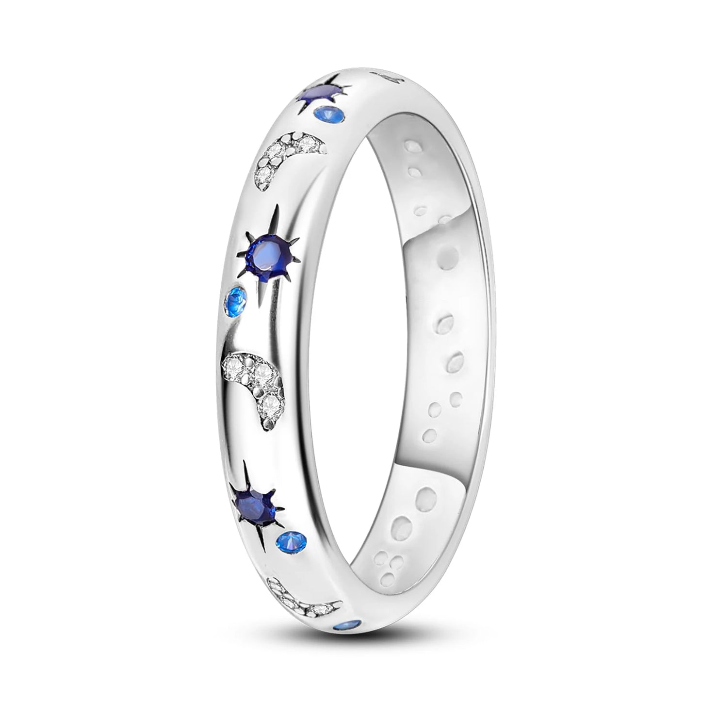 Fashion Star Moon Sun Ring Women Romantic Wedding Engagement Elegant Ladies Temperament Jewelry Accessories Anniversary Gift