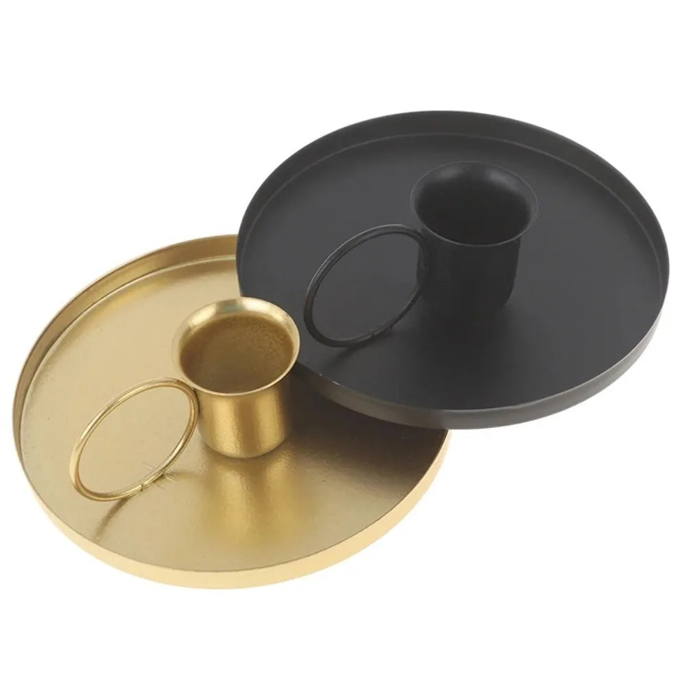 Retro Candle Holder Metal with Handle