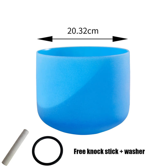 Crystal Singing Bowl Colorful Sound Healing Singing Bowls Meditation Chakra Therapy Sound Bowls Yoga Percussion Instruments