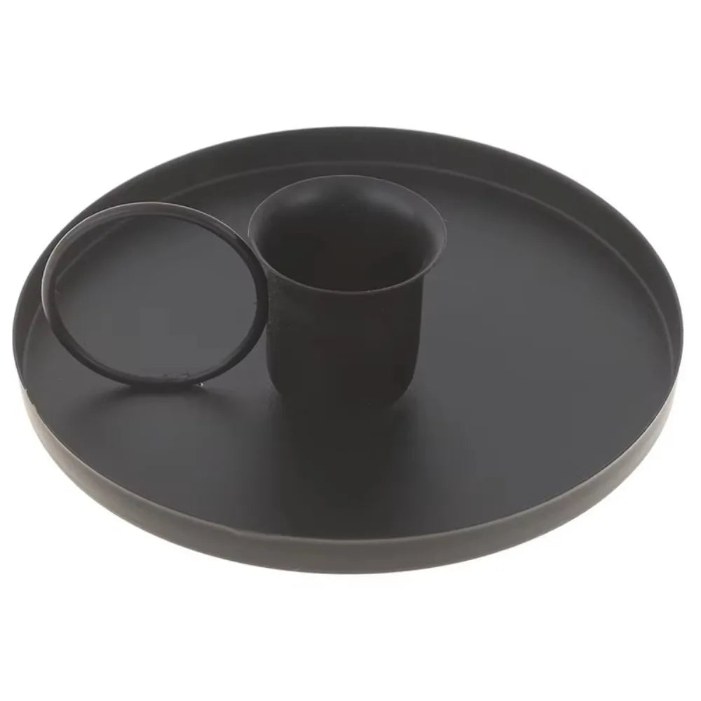 Retro Candle Holder Metal with Handle