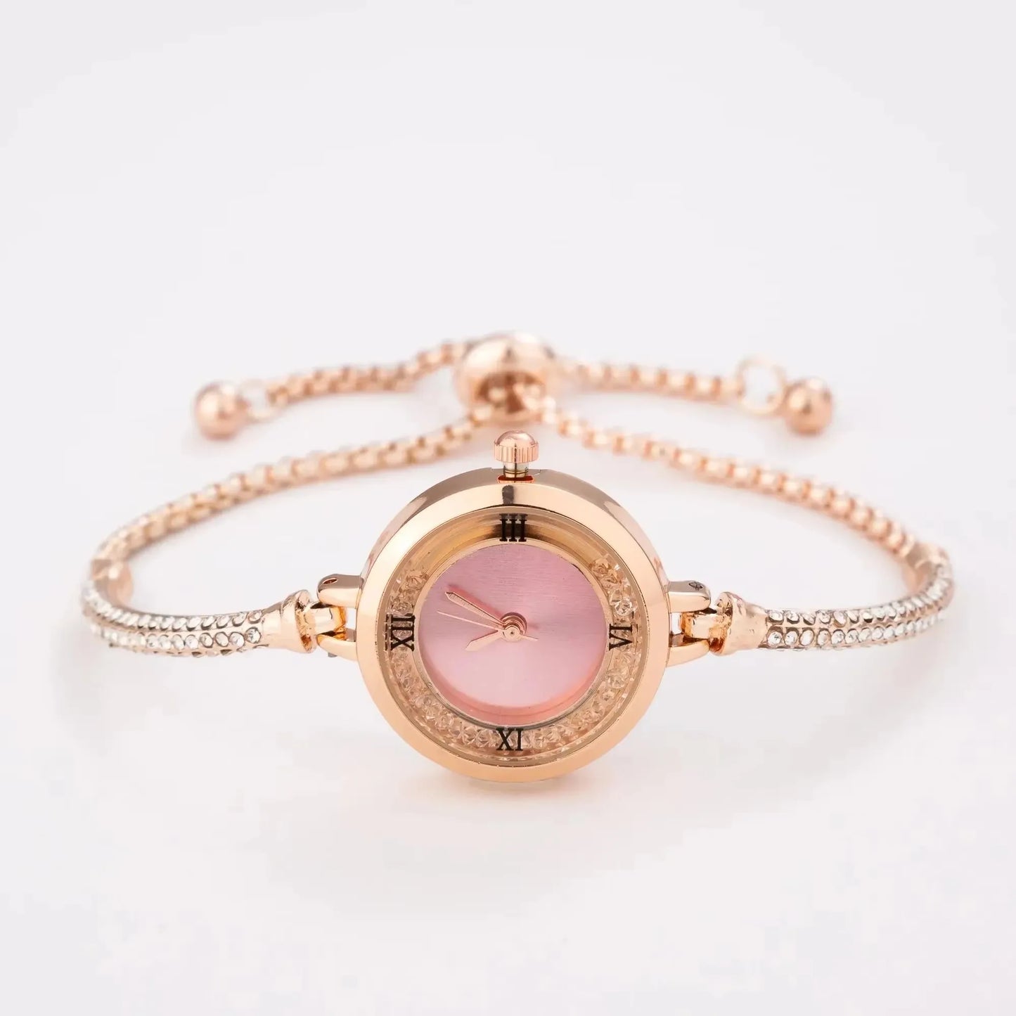 Fashion Women's Wristwatch Gold Bracelet Small Dial Elegant Watch New Cute Women Steel Bracelet Watch Quartz Wristwatch