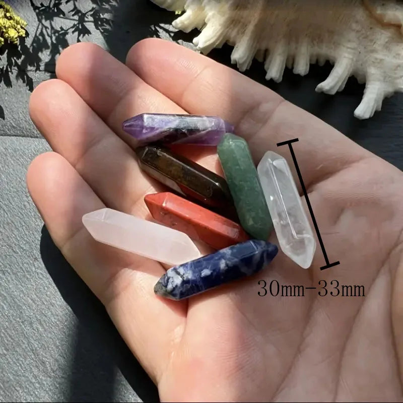 11/14pcs Natural Stone Healing Crystal Jewelry DIY Gift Box Set, Healing Crystal, Seven Chakra, and Balance The Human Body.