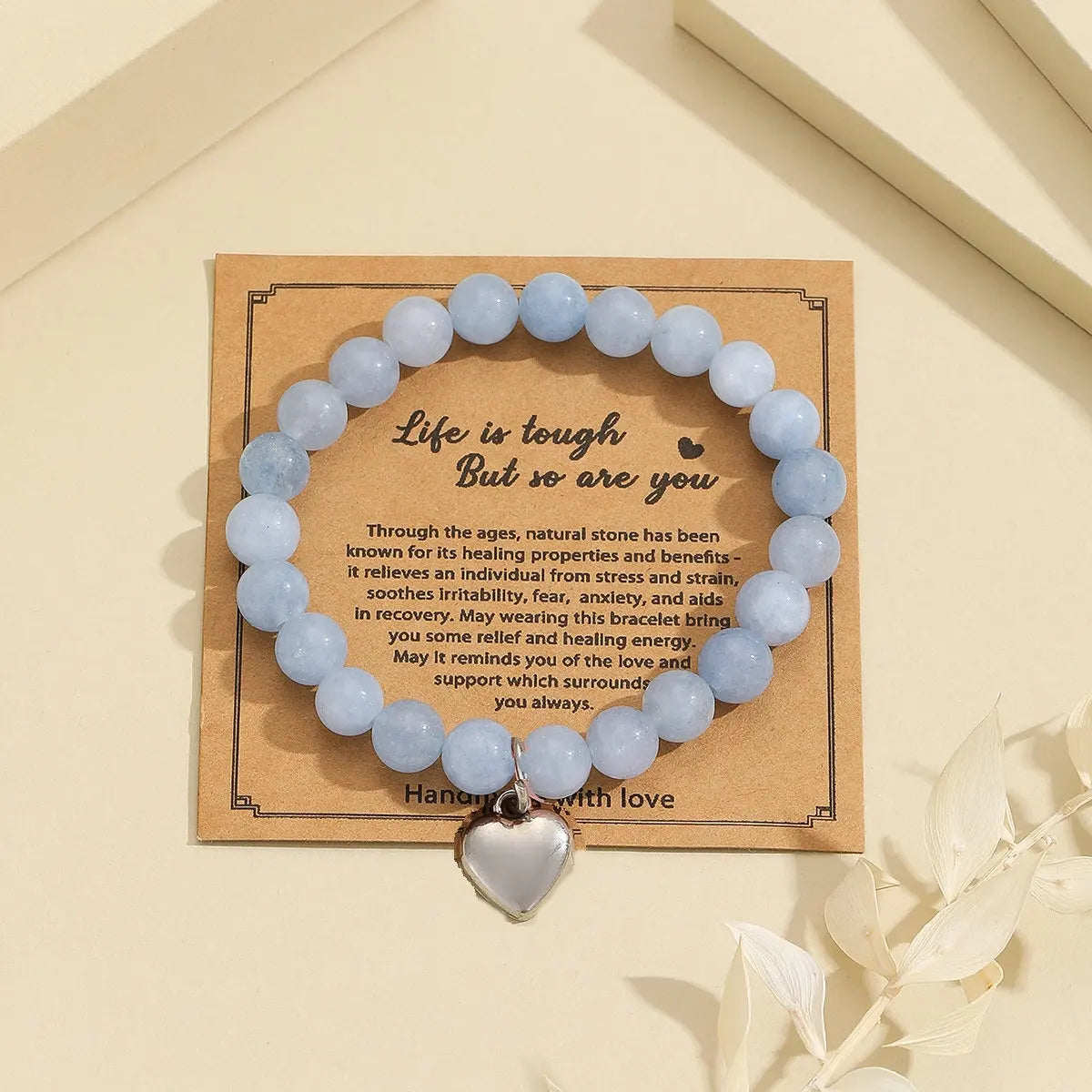 Female Pink Zebra Bead Bracelet. Gift to Daughter and Mother Nana Natural Crystal Stone Healing Spirit Bracelet