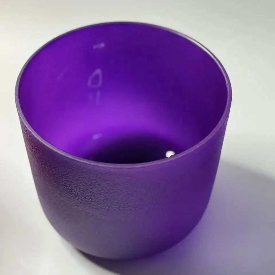 Special price 432hz/440hz  7" tuned A B note Color Crystal singing bowl for healing Chakras