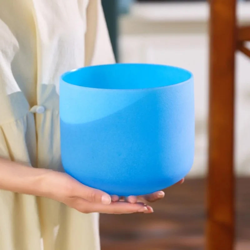 Crystal Singing Bowl Colorful Sound Healing Singing Bowls Meditation Chakra Therapy Sound Bowls Yoga Percussion Instruments