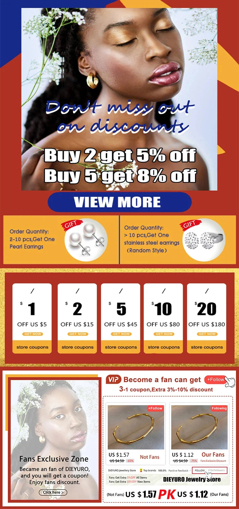 DIEYURO 316L Stainless Steel Round Turquoise Necklace Bracelet Earrings Suit For Womens 2024 New TrendNon-fadingjewelry Set