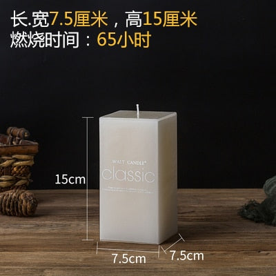 Soy Wax Candle Luxury White Big Candle