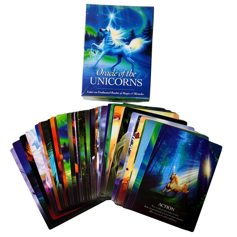 New Read Fate Lenormand Oracle Cards Mysterious Fortune Tarot Cards Game For Divination Fate  Unicorn oracle cards