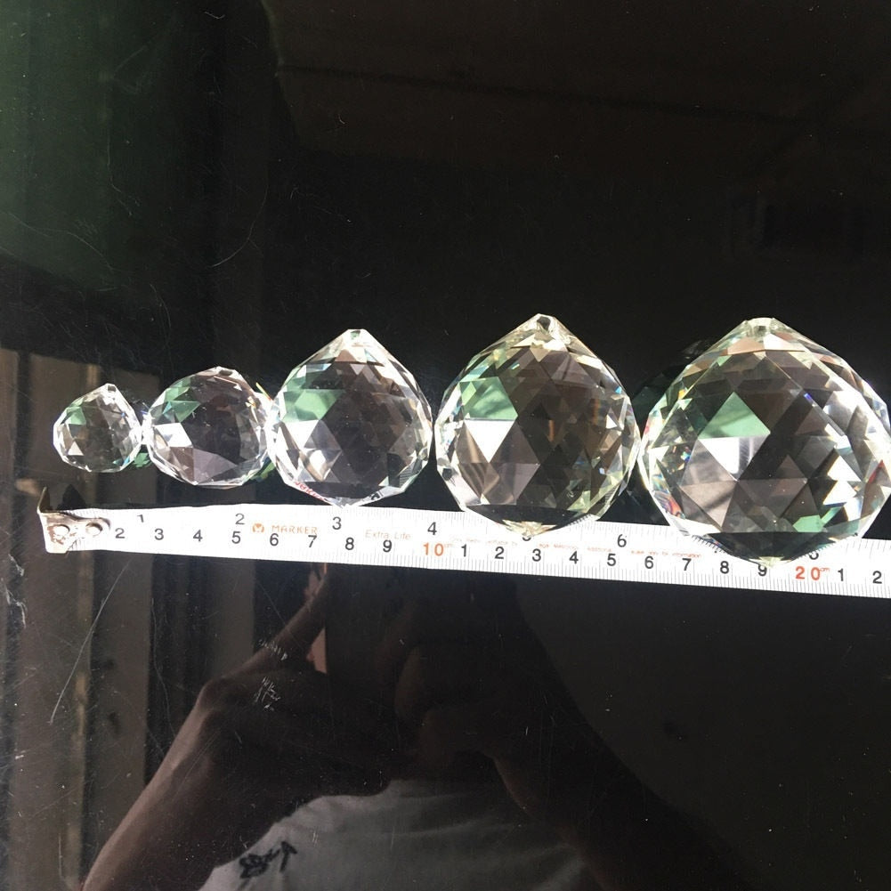 Feng Shui Hanging Crystal Ball Sphere Prism Rainbow Suncatcher Chandelier