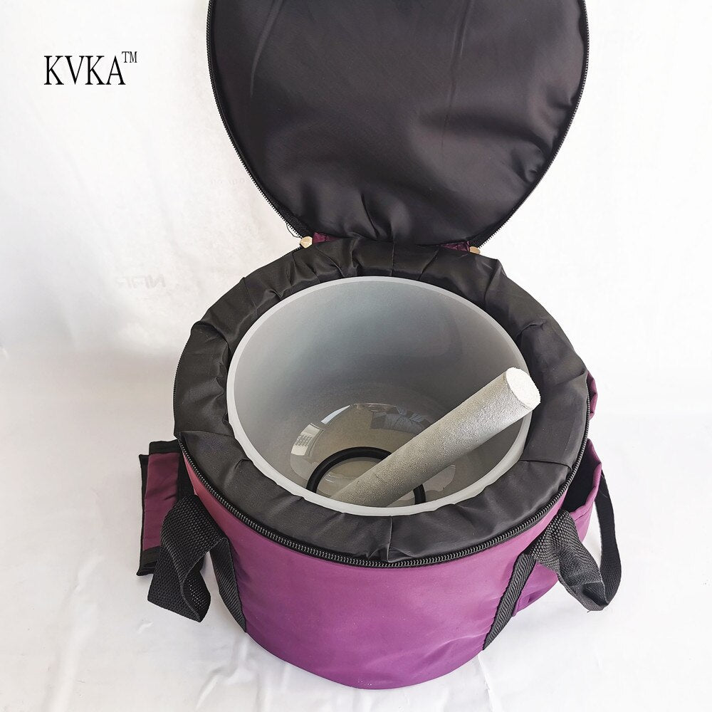 8 Inch 432hz/440hz Frosted Quartz Crystal Singing Bowl With Free Carrying Case Chakra