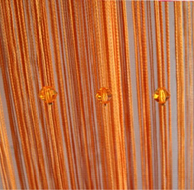 Crystal Beads Tassel Silk String Bead Curtain Door Divider Drape Sheer Panel Curtains