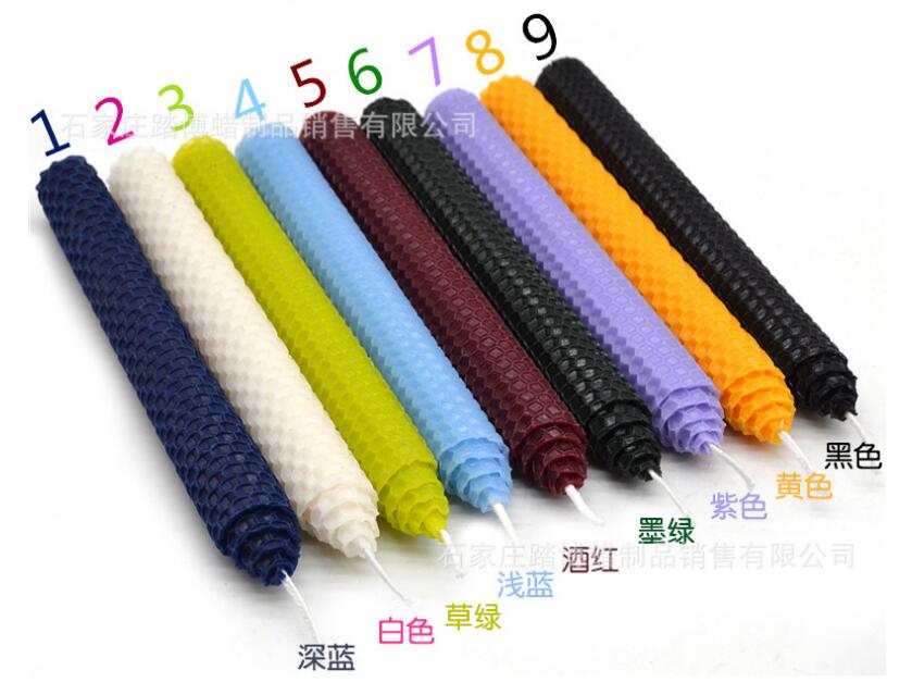 20x20cm Bee wax tablets handmade candle honeycomb sheet hand roll wax sheet DIY candle material smokeless