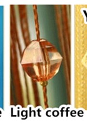 Crystal Beads Tassel Silk String Bead Curtain Door Divider Drape Sheer Panel Curtains