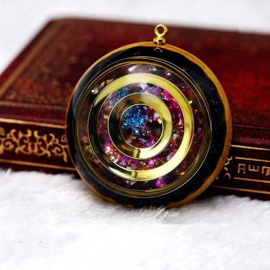 Orgonite Energy Reiki Stone Necklace Pendant Good Luck Bringer, Help Love Feelings Necklace Mysterious Harajuku Chakra Jewelry