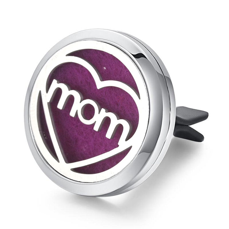 Tree of Life Stainless Steel Car Air Freshener Perfume Essential Oil Diffuser Locket