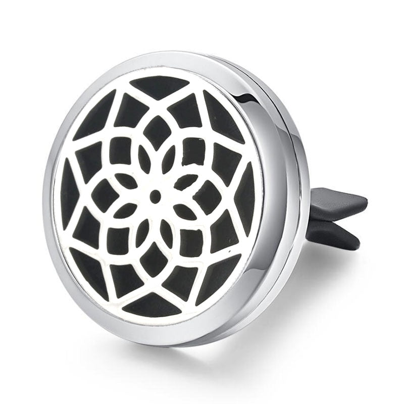 Tree of Life Stainless Steel Car Air Freshener Perfume Essential Oil Diffuser Locket