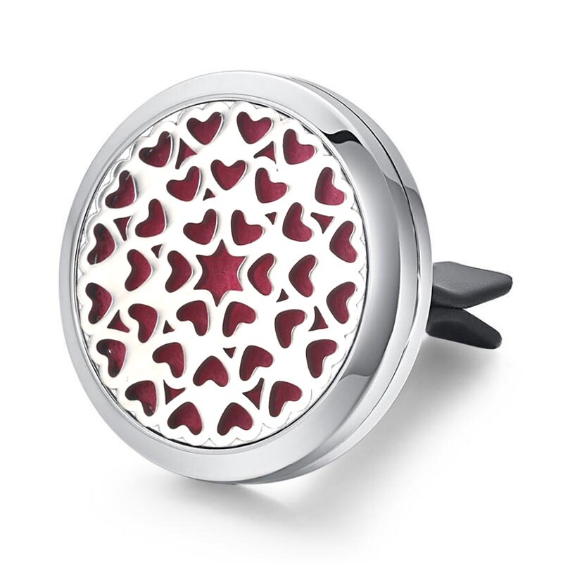 Tree of Life Stainless Steel Car Air Freshener Perfume Essential Oil Diffuser Locket