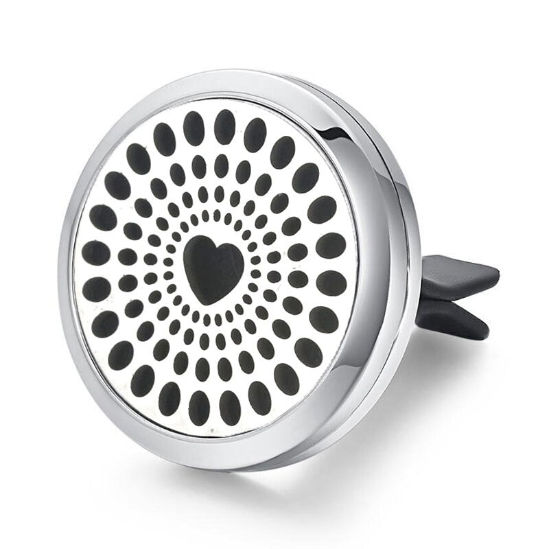 Tree of Life Stainless Steel Car Air Freshener Perfume Essential Oil Diffuser Locket