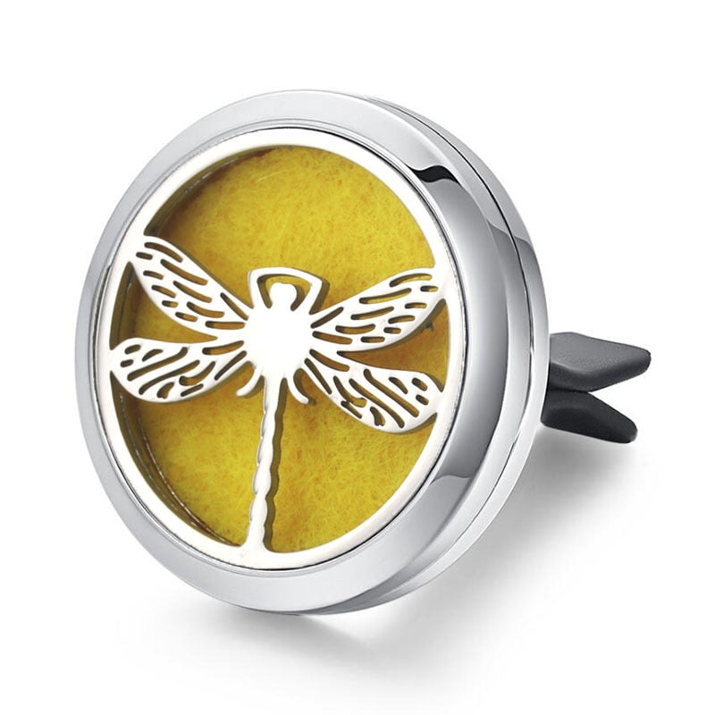 Tree of Life Stainless Steel Car Air Freshener Perfume Essential Oil Diffuser Locket