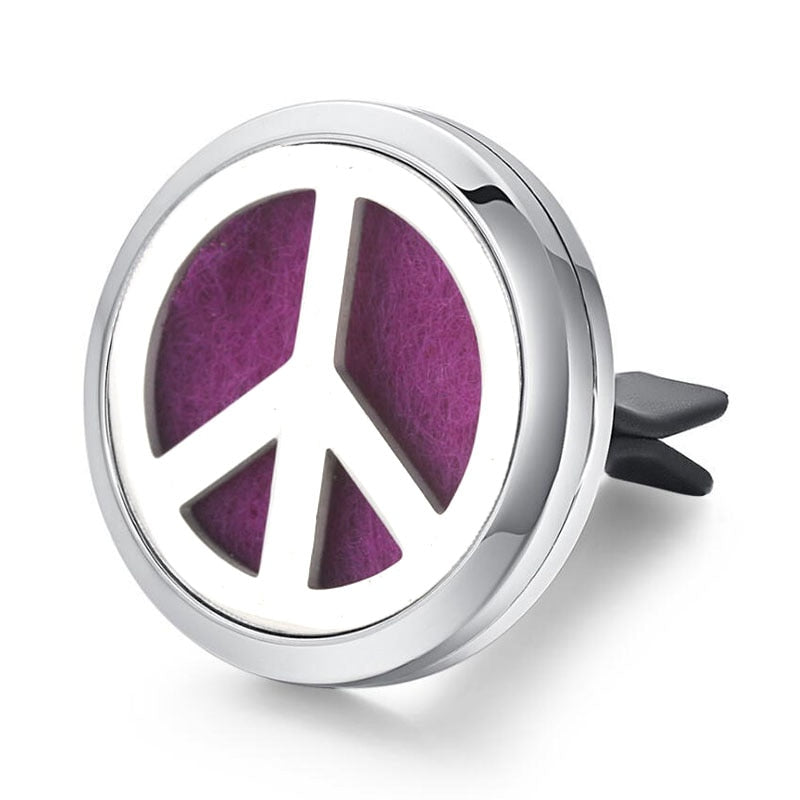 Tree of Life Stainless Steel Car Air Freshener Perfume Essential Oil Diffuser Locket