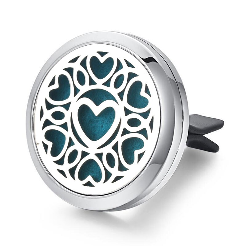 Tree of Life Stainless Steel Car Air Freshener Perfume Essential Oil Diffuser Locket