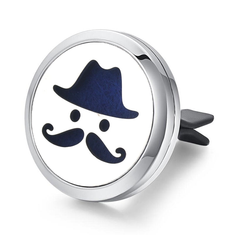 Tree of Life Stainless Steel Car Air Freshener Perfume Essential Oil Diffuser Locket