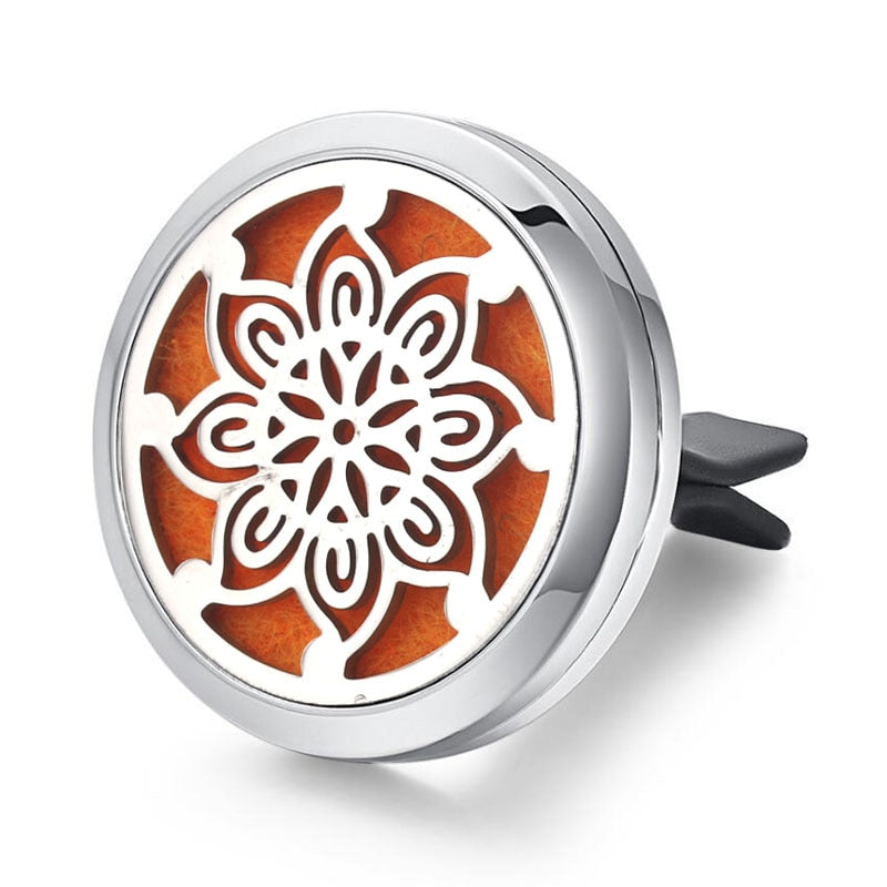 Tree of Life Stainless Steel Car Air Freshener Perfume Essential Oil Diffuser Locket