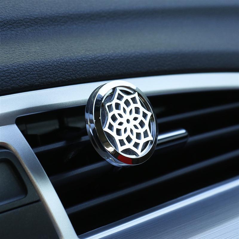 Tree of Life Stainless Steel Car Air Freshener Perfume Essential Oil Diffuser Locket