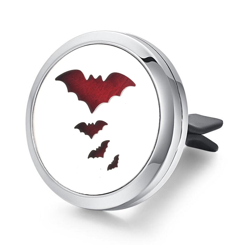 Tree of Life Stainless Steel Car Air Freshener Perfume Essential Oil Diffuser Locket