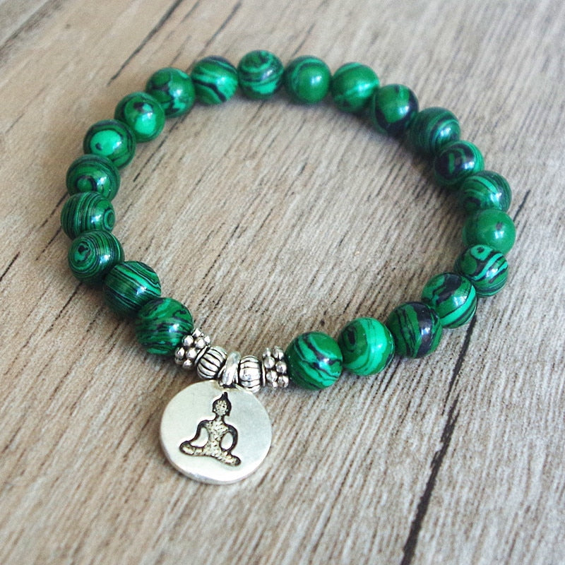 Handmade Malachite Beaded Bracelet