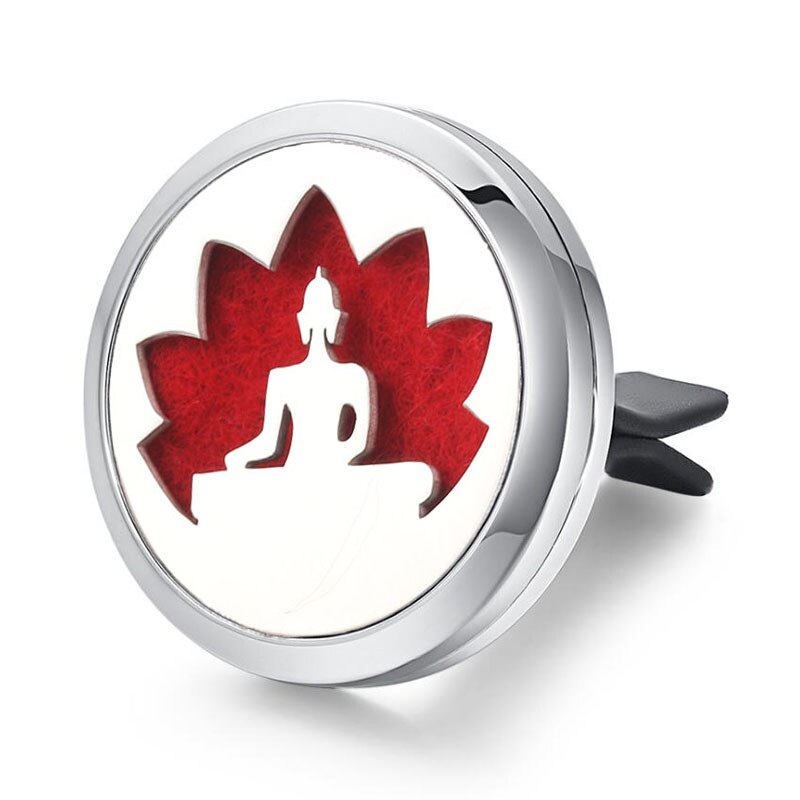 Tree of Life Stainless Steel Car Air Freshener Perfume Essential Oil Diffuser Locket