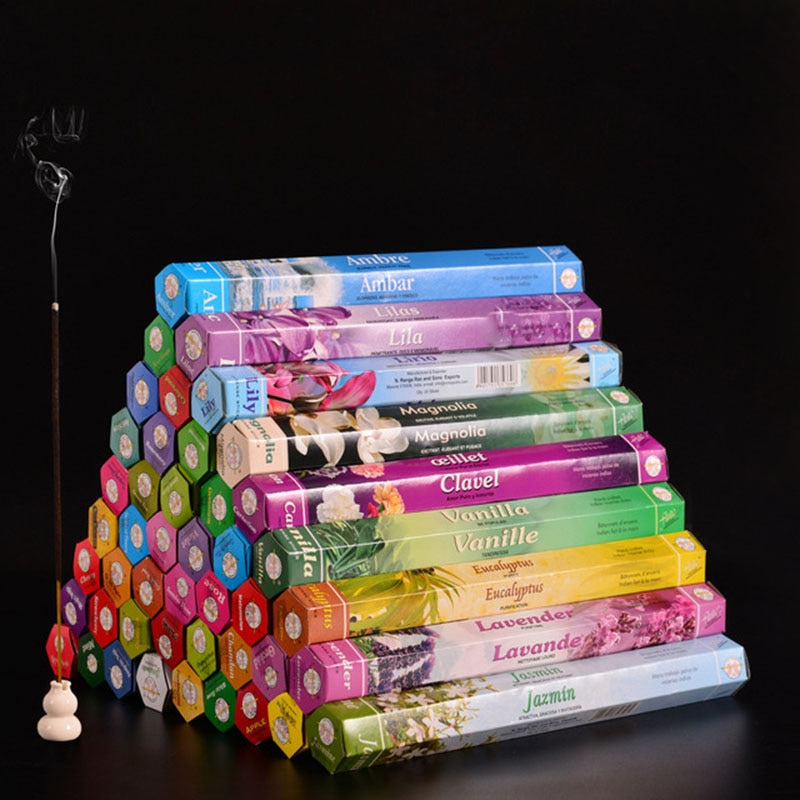 Mixed Flavor India Incense Aroma Incense Stick Sandalwood Lavender Fragrance Air Freshener Aromatherapy