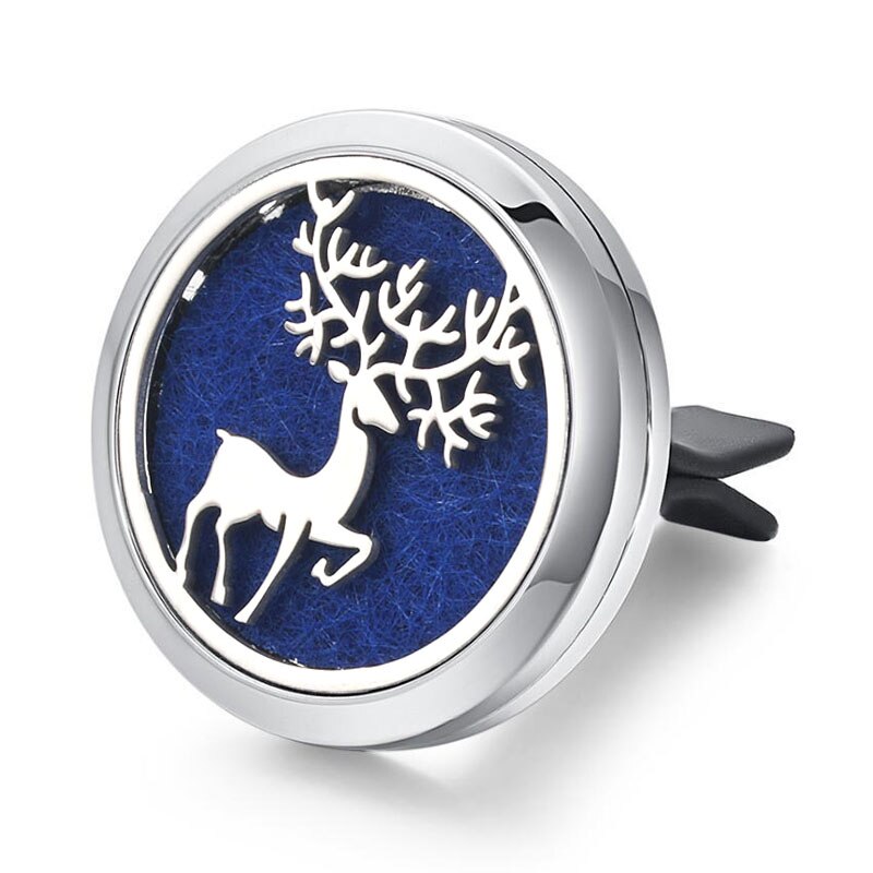 Tree of Life Stainless Steel Car Air Freshener Perfume Essential Oil Diffuser Locket