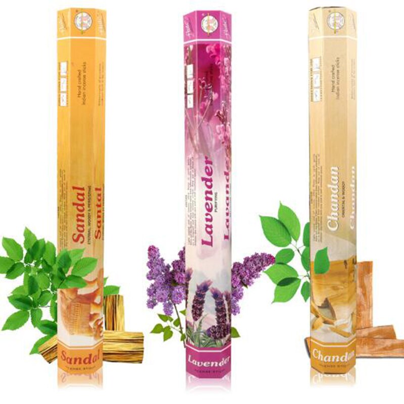 Mixed Flavor India Incense Aroma Incense Stick Sandalwood Lavender Fragrance Air Freshener Aromatherapy