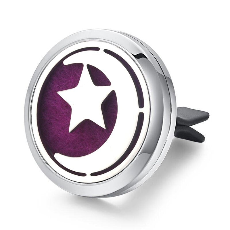 Tree of Life Stainless Steel Car Air Freshener Perfume Essential Oil Diffuser Locket