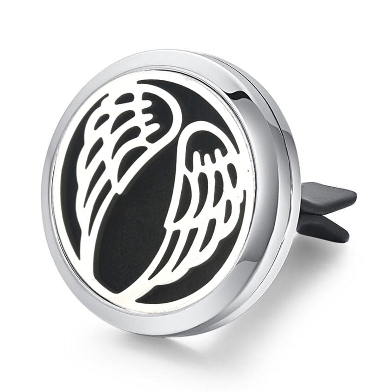Tree of Life Stainless Steel Car Air Freshener Perfume Essential Oil Diffuser Locket