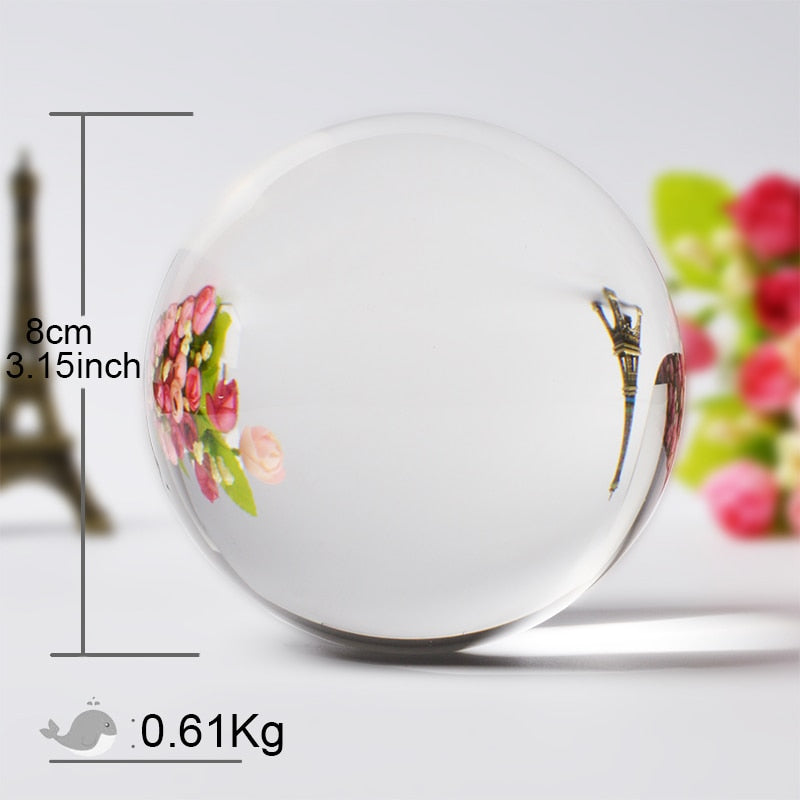 60/70/80MM Crystal Ball Ornament