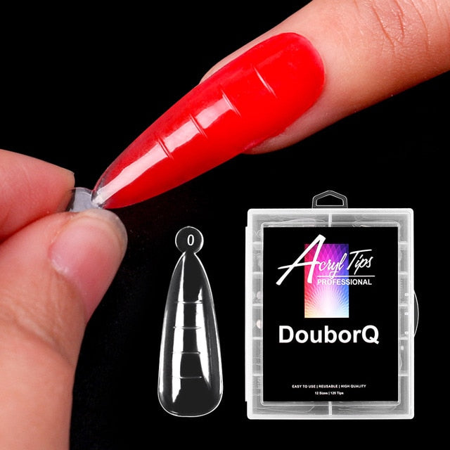 100 Pcs Poly Nail Gel Quick Building Mold Tips Nail