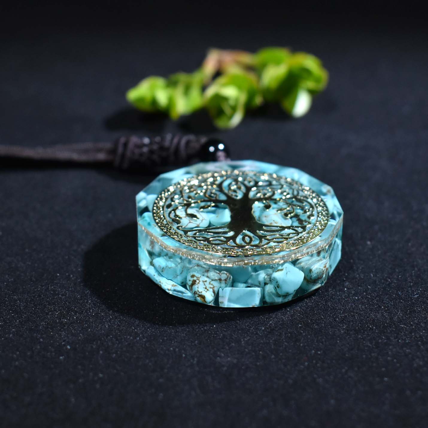 Tree Of Life Orgonite Necklace Energy Crystal Healing Reiki Chakra Yoga Meditation Orgone Pendant