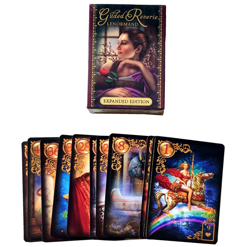 New Read Fate Lenormand Oracle Cards Mysterious Fortune Tarot Cards Game For Divination Fate  Unicorn oracle cards