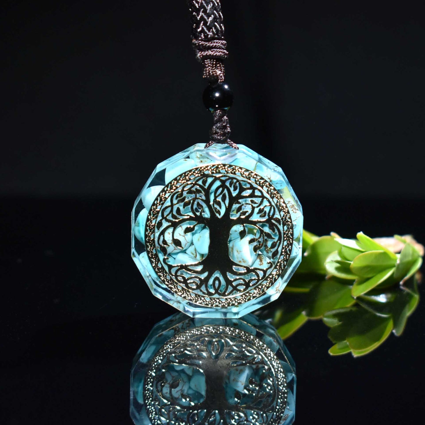 Tree Of Life Orgonite Necklace Energy Crystal Healing Reiki Chakra Yoga Meditation Orgone Pendant